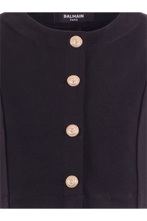 top in cotone nero BALMAIN PARIS KIDS | BY5A02J0371930